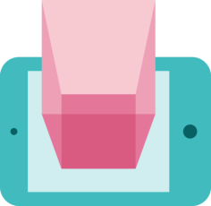 3D Display Outline Icon Svg Set, Free Vectors File